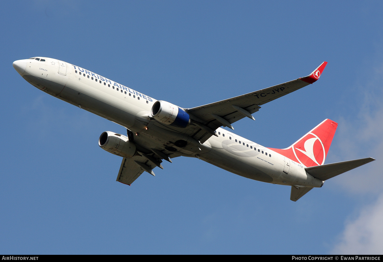 Aircraft Photo of TC-JYP | Boeing 737-9F2/ER | Turkish Airlines | AirHistory.net #721532