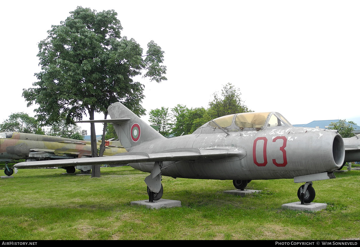 Aircraft Photo of 03 | Mikoyan-Gurevich MiG-15UTI | Bulgaria - Air Force | AirHistory.net #721644