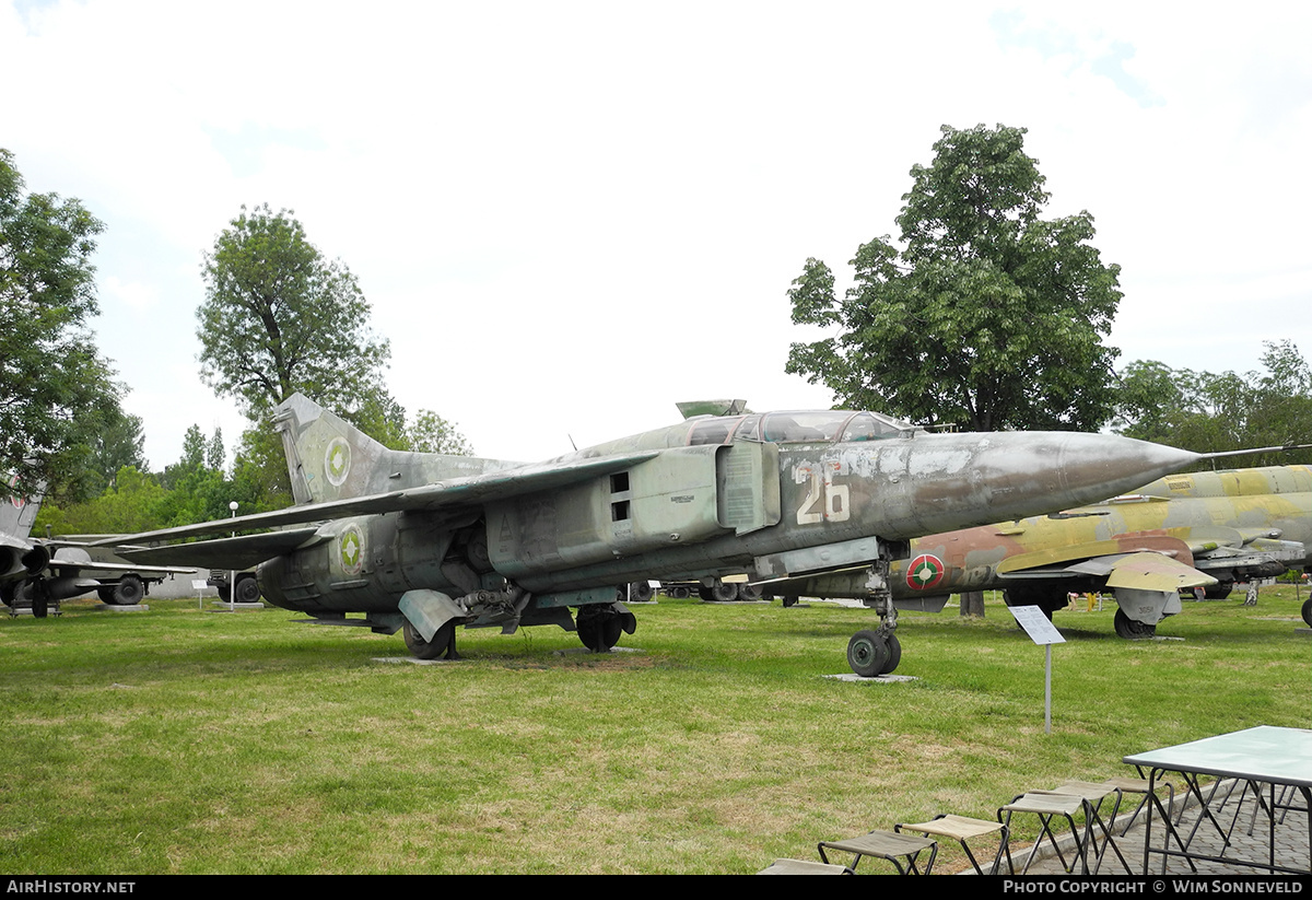Aircraft Photo of 26 | Mikoyan-Gurevich MiG-23UB | Bulgaria - Air Force | AirHistory.net #721646