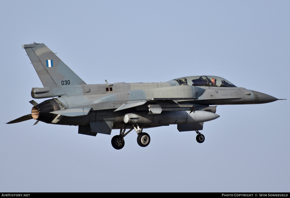 Aircraft Photo of 030 | Lockheed Martin F-16D Fighting Falcon | Greece - Air Force | AirHistory.net #721763