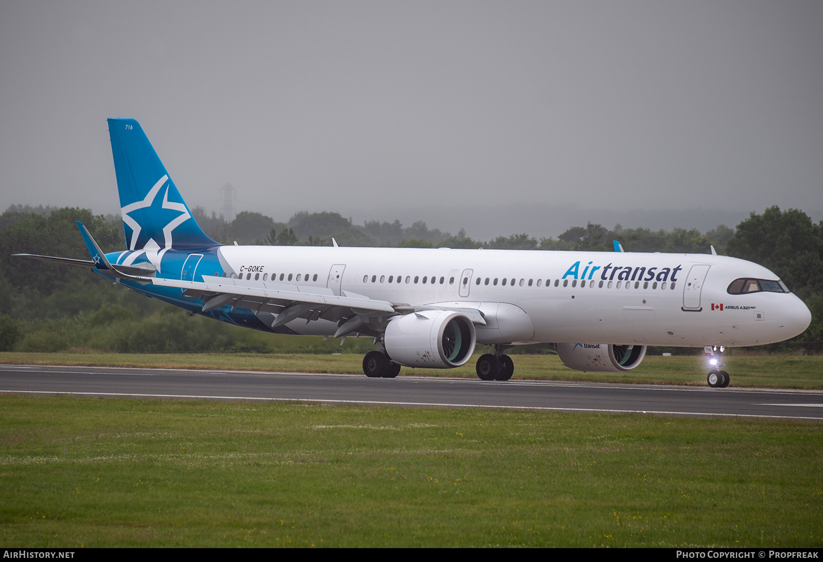 Aircraft Photo of C-GOKE | Airbus A321-271NX | Air Transat | AirHistory.net #721830