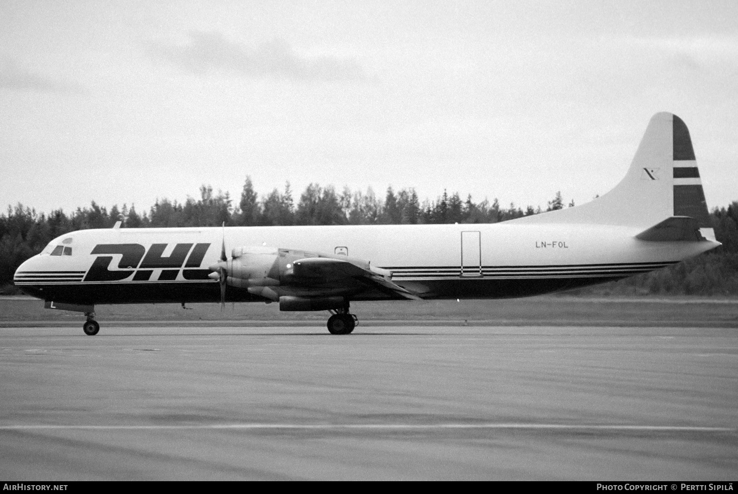 Aircraft Photo of LN-FOL | Lockheed L-188A(F) Electra | DHL Worldwide Express | AirHistory.net #721839