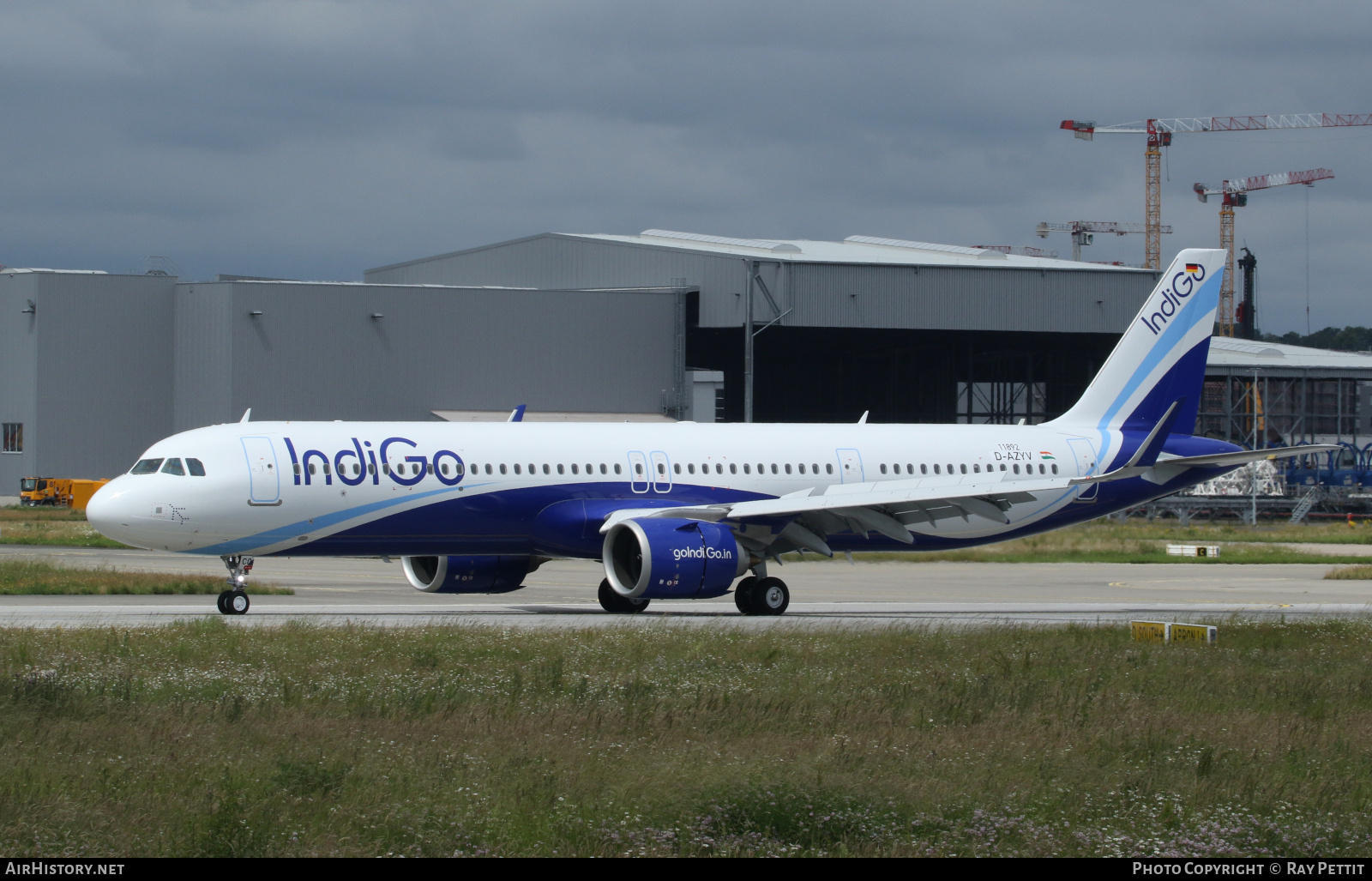 Aircraft Photo of D-AZYV | Airbus A321-251NX | IndiGo | AirHistory.net #721844