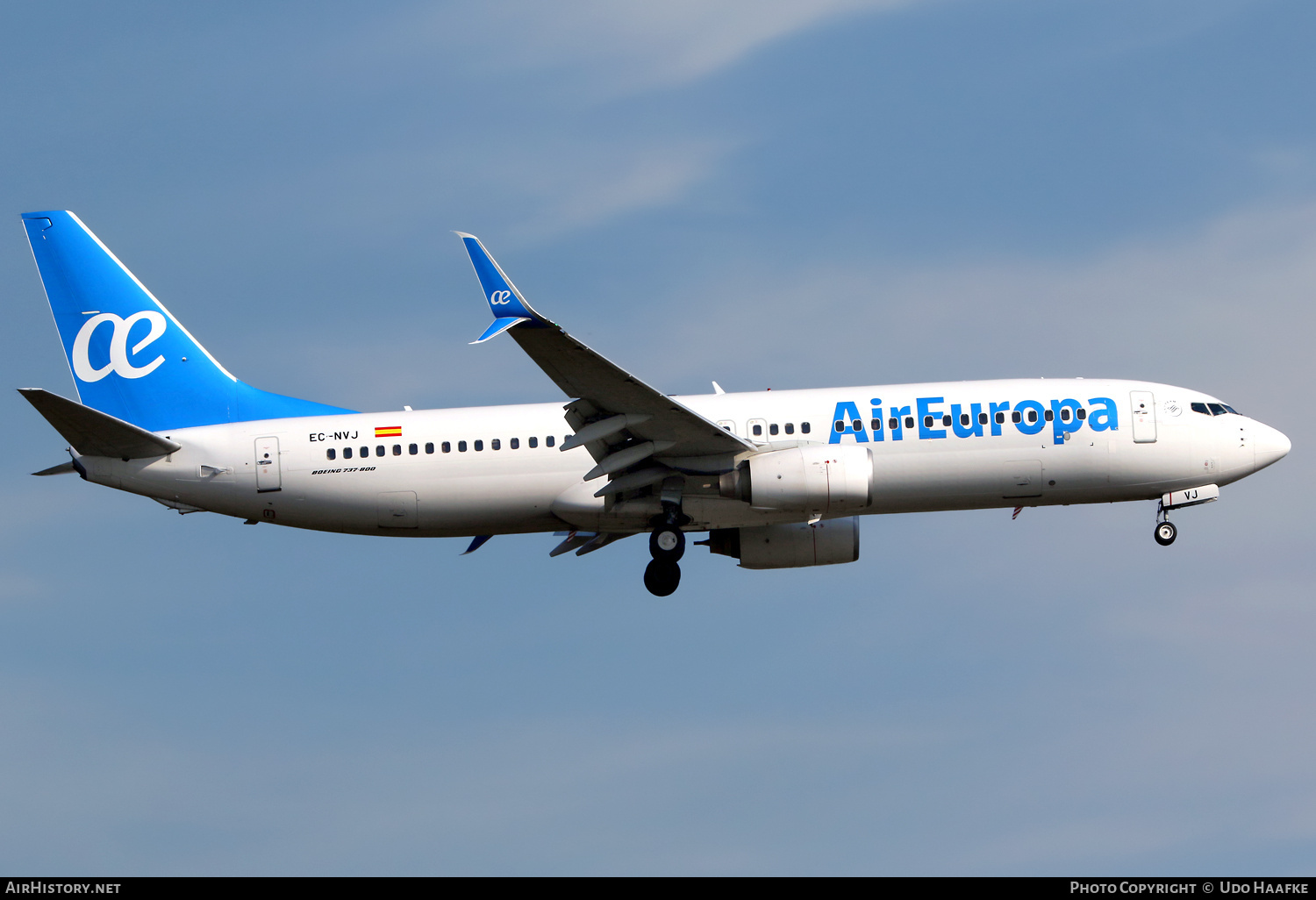 Aircraft Photo of EC-NVJ | Boeing 737-8K5 | Air Europa | AirHistory.net #721878