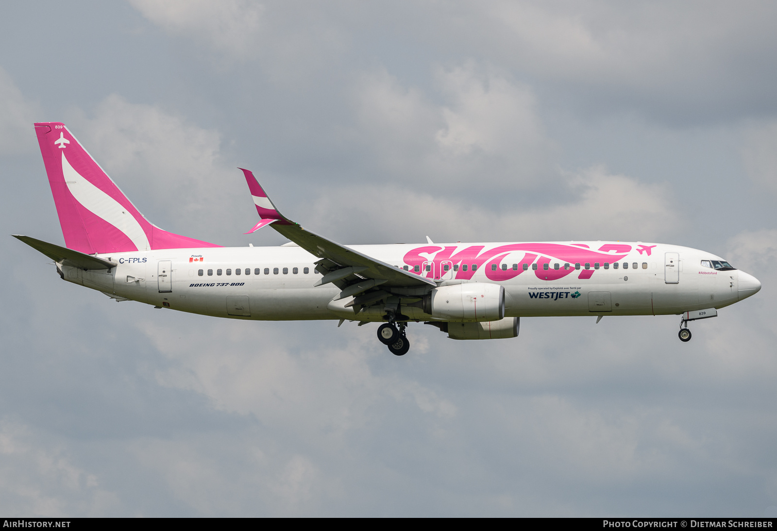 Aircraft Photo of C-FPLS | Boeing 737-8CT | Swoop | AirHistory.net #721883