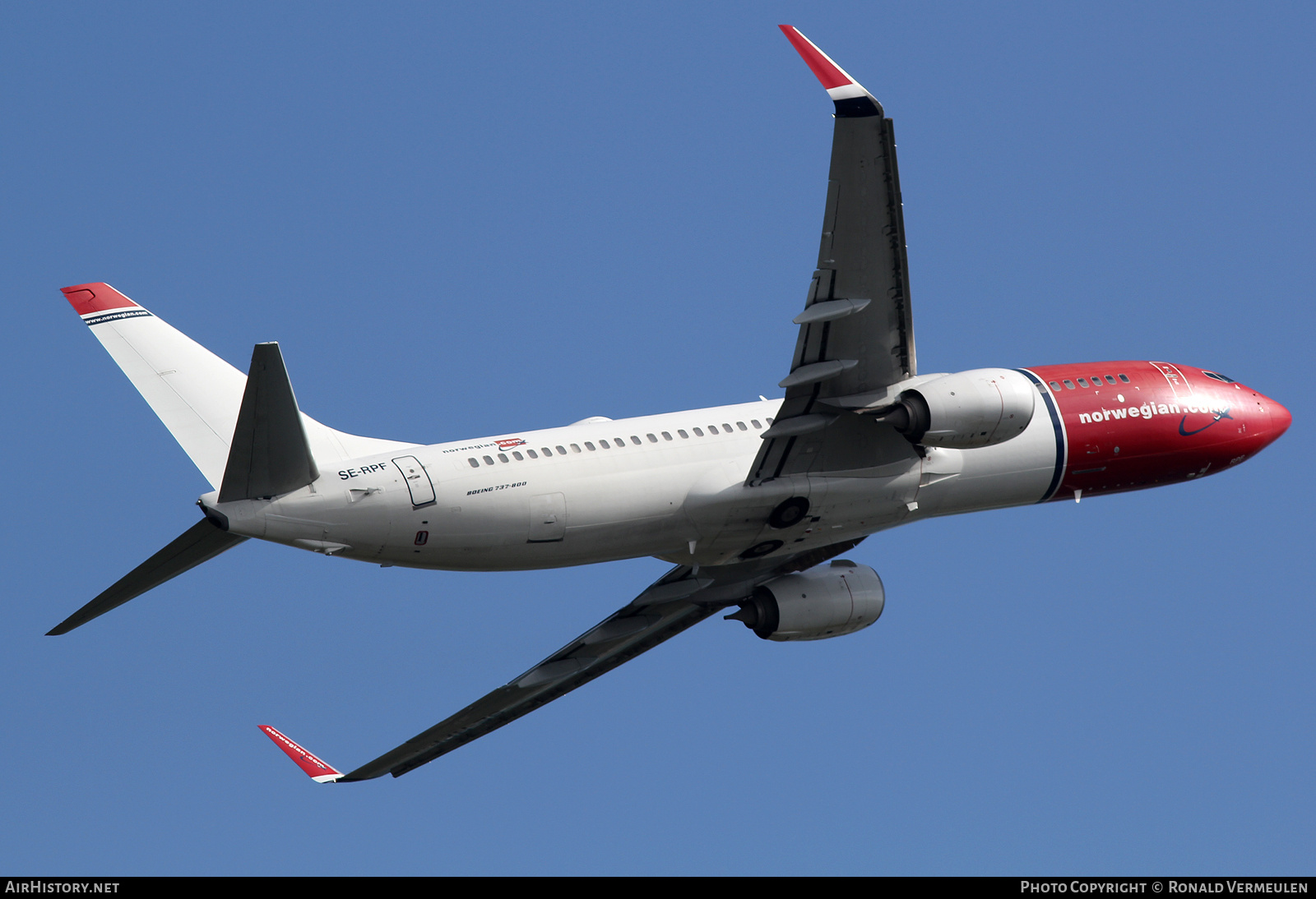 Aircraft Photo of SE-RPF | Boeing 737-8JP | Norwegian | AirHistory.net #721941