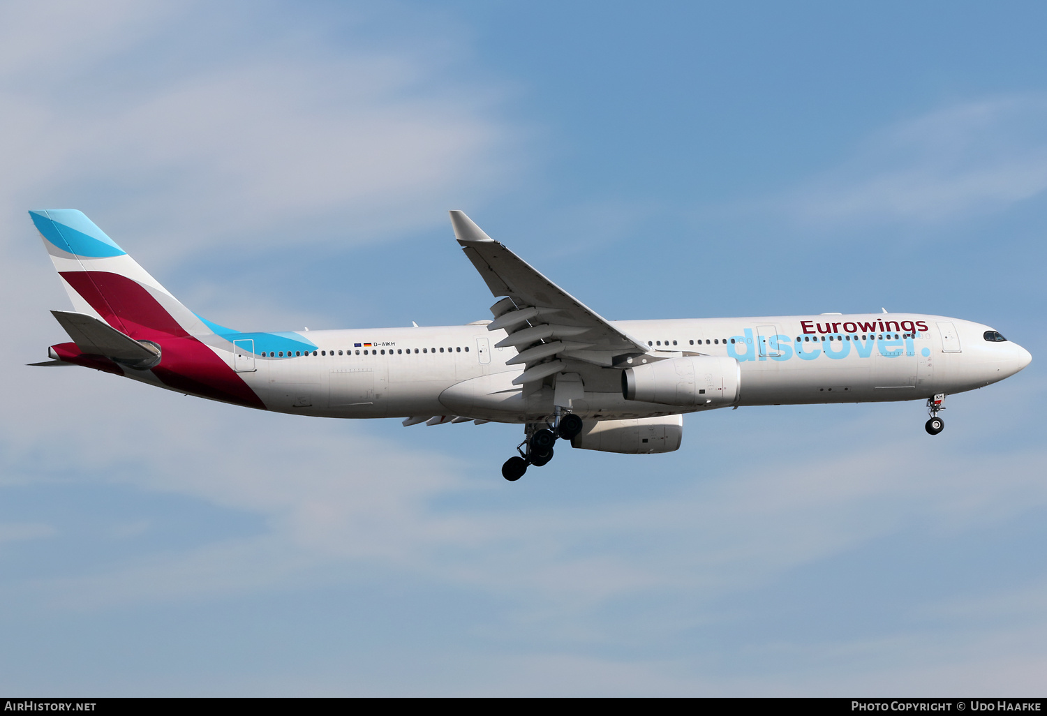 Aircraft Photo of D-AIKH | Airbus A330-343 | Eurowings Discover | AirHistory.net #721946