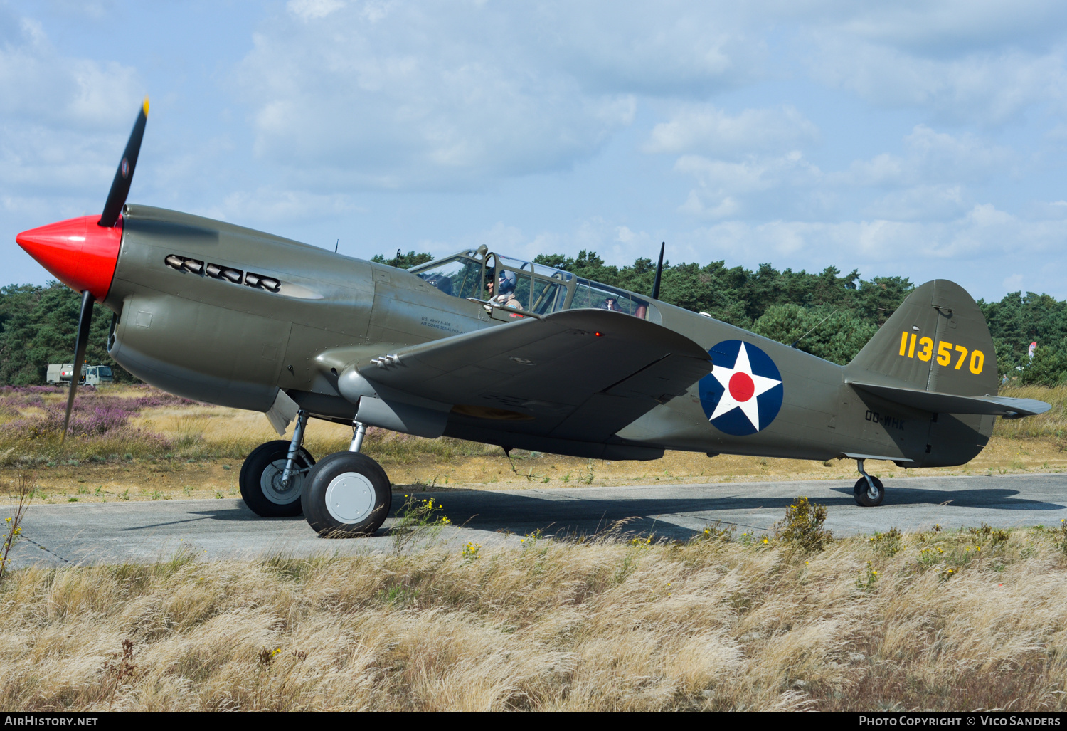 Aircraft Photo of OO-WHK / 113570 | Curtiss P-40E Warhawk | USA - Air Force | AirHistory.net #721951