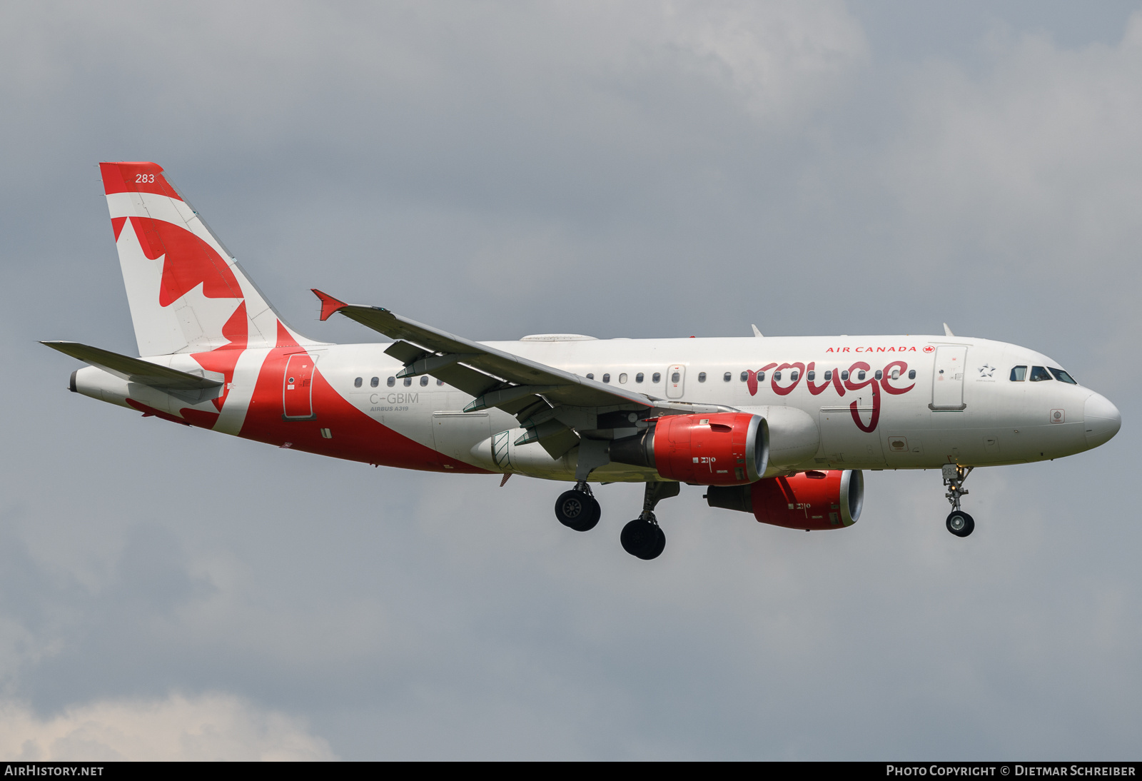Aircraft Photo of C-GBIM | Airbus A319-114 | Air Canada Rouge | AirHistory.net #721954