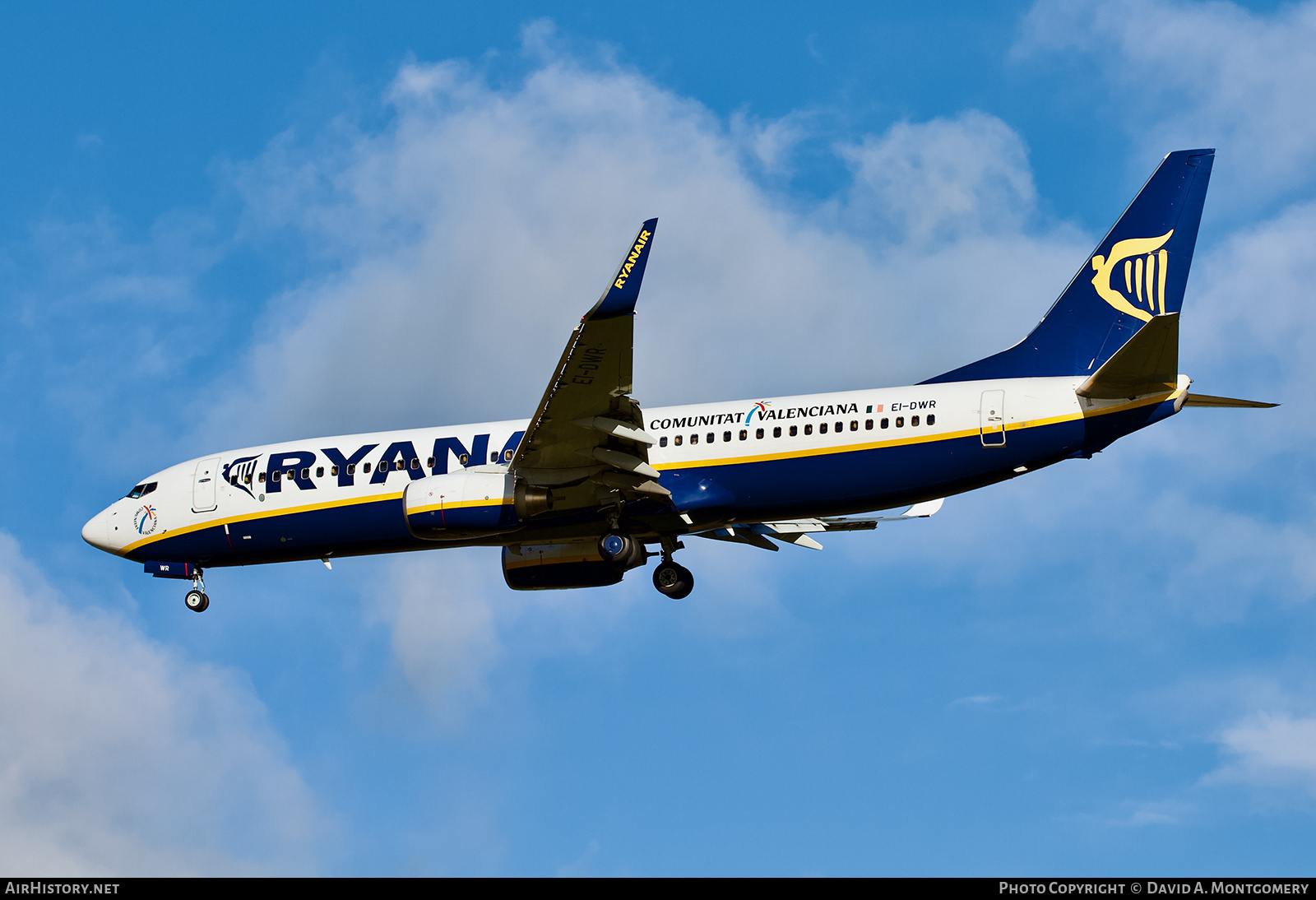 Aircraft Photo of EI-DWR | Boeing 737-8AS | Ryanair | Comunitat Valenciana | AirHistory.net #722071