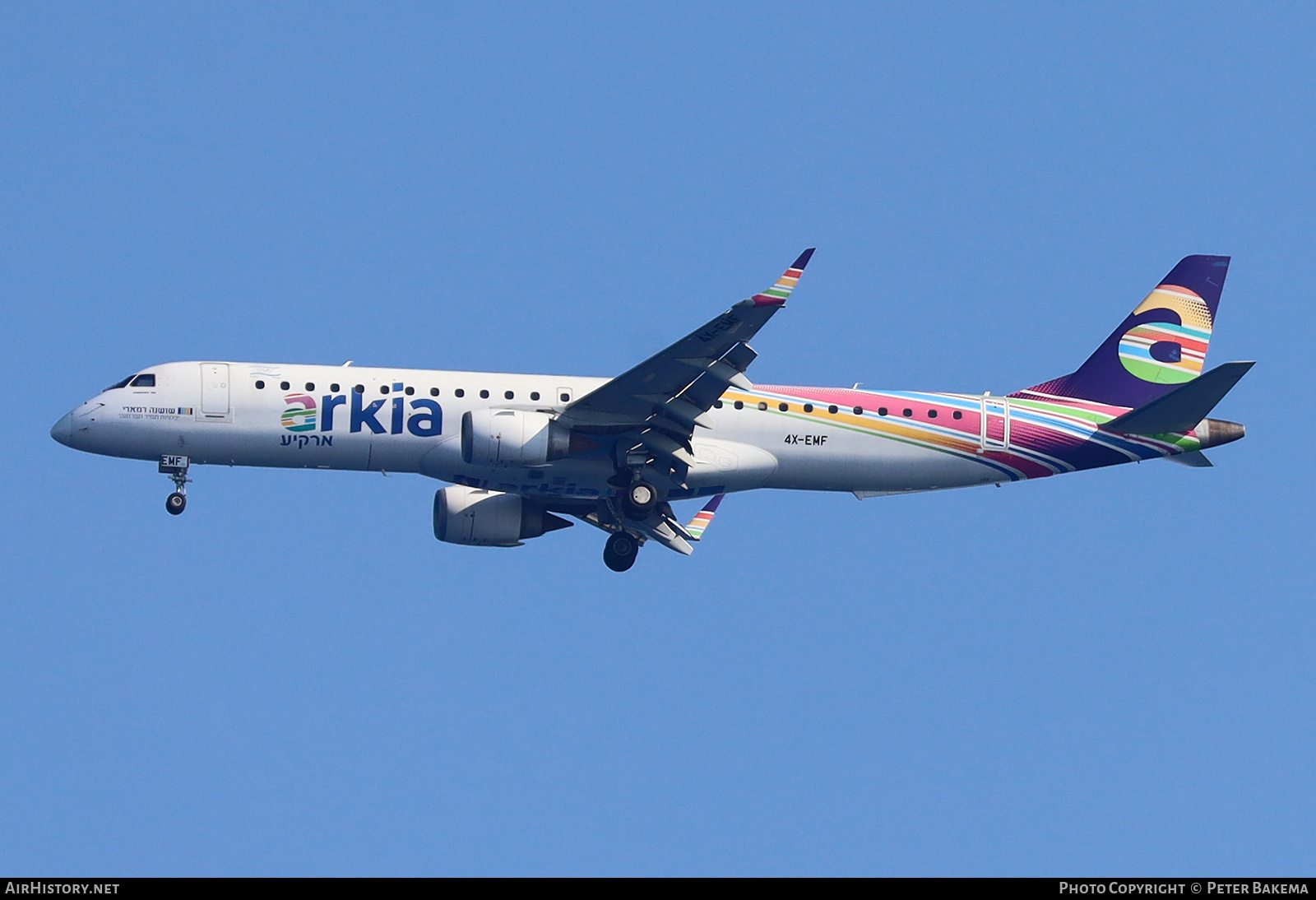 Aircraft Photo of 4X-EMF | Embraer 195AR (ERJ-190-200IGW) | Arkia Israeli Airlines | AirHistory.net #722118