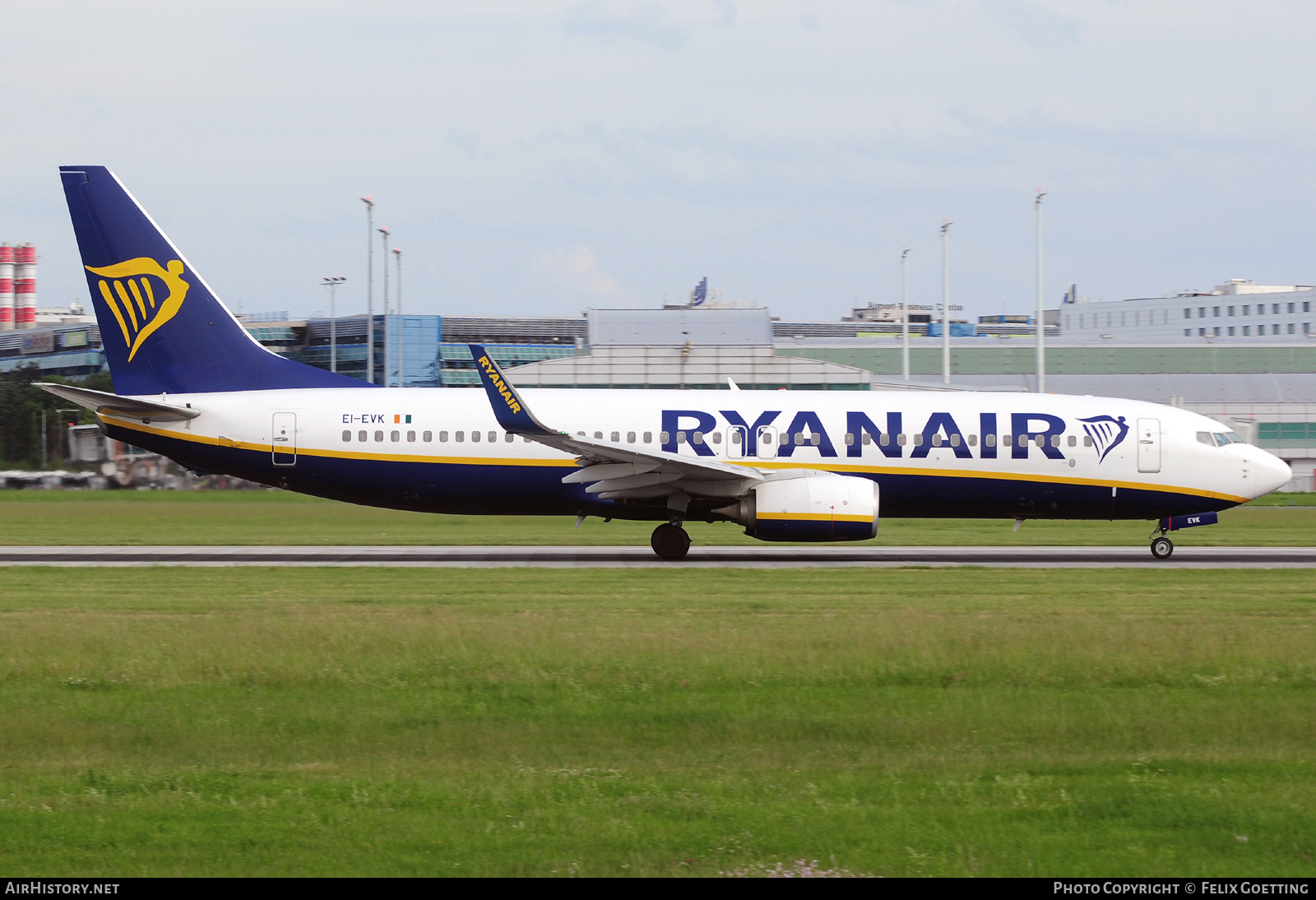 Aircraft Photo of EI-EVK | Boeing 737-8AS | Ryanair | AirHistory.net #722149