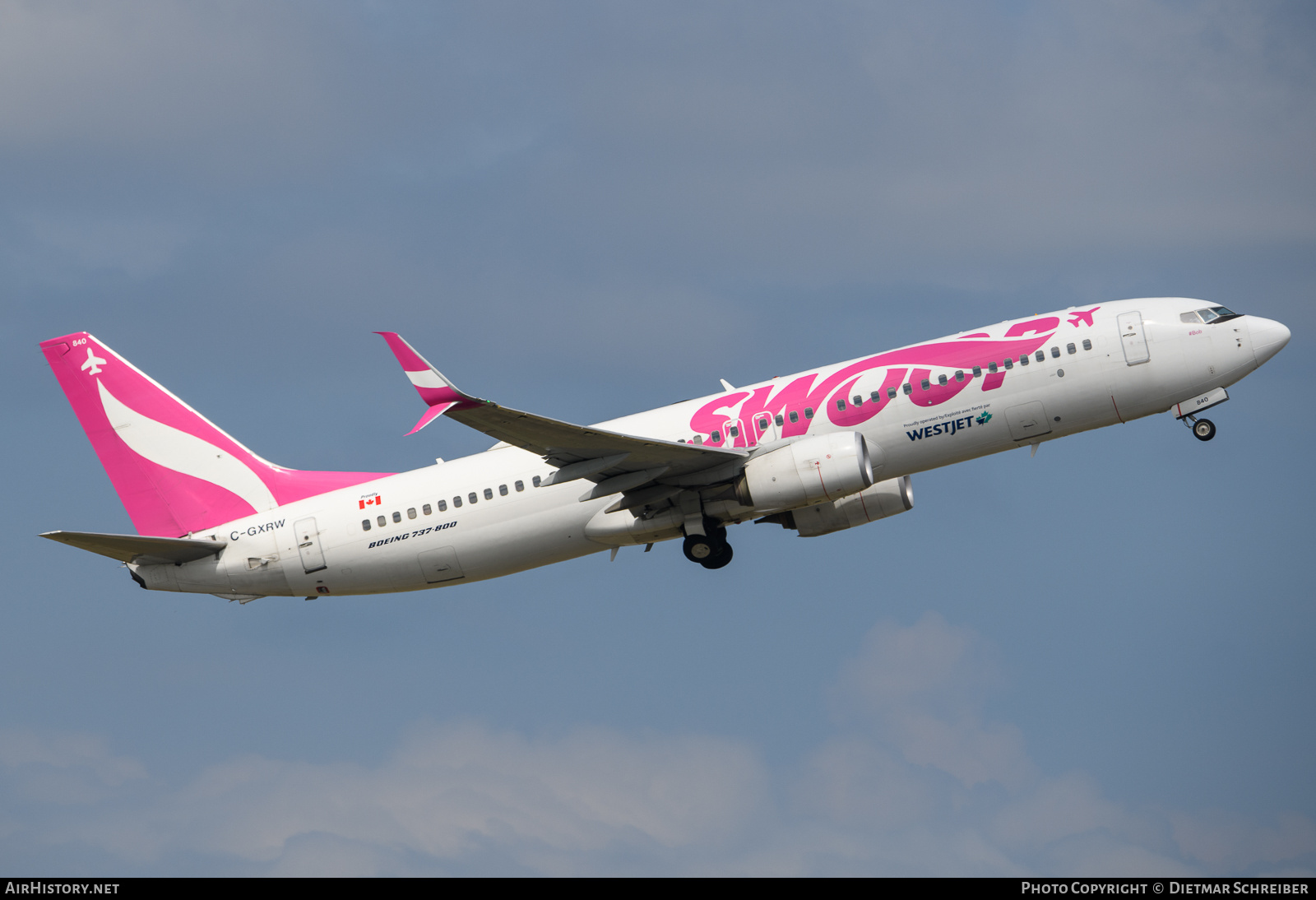 Aircraft Photo of C-GXRW | Boeing 737-8CT | Swoop | AirHistory.net #722165