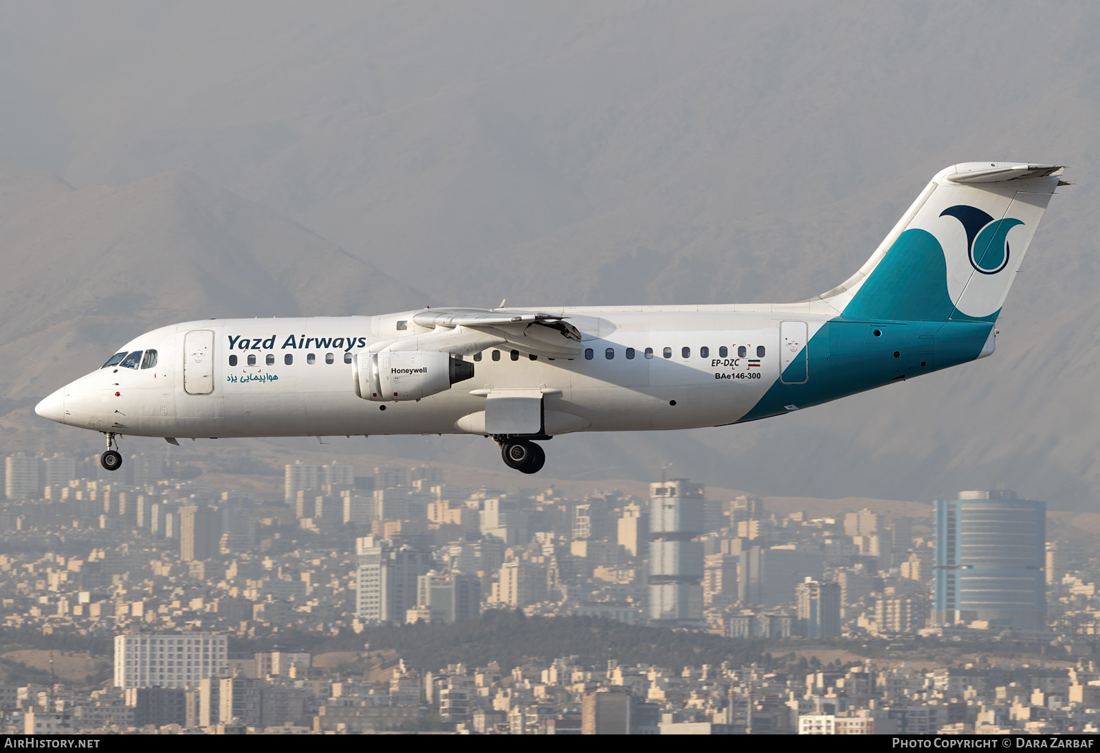 Aircraft Photo of EP-DZC | British Aerospace BAe-146-300 | Yazd Airways | AirHistory.net #722168