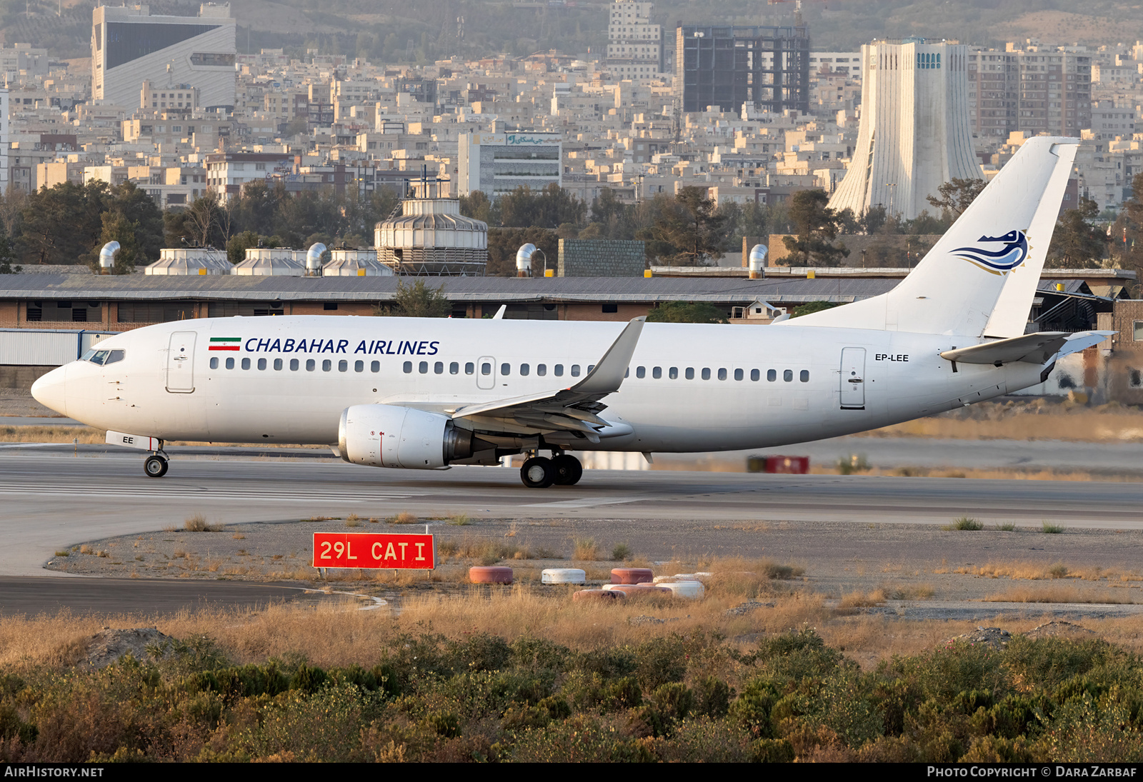Aircraft Photo of EP-LEE | Boeing 737-3H4 | Chabahar Airlines | AirHistory.net #722174