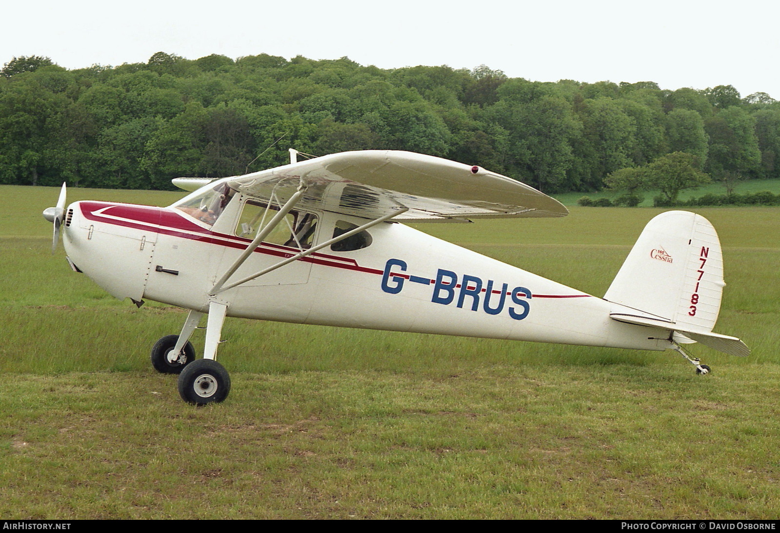Aircraft Photo of G-BRUS / N77183 | Cessna 140 | AirHistory.net #722204
