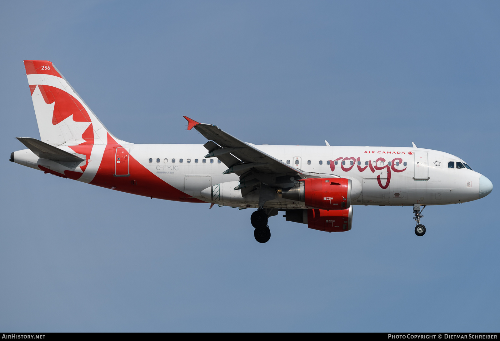 Aircraft Photo of C-FYJG | Airbus A319-114 | Air Canada Rouge | AirHistory.net #722220