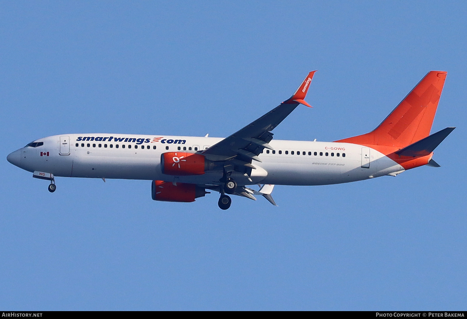 Aircraft Photo of C-GOWG | Boeing 737-86J | Smartwings | AirHistory.net #722254