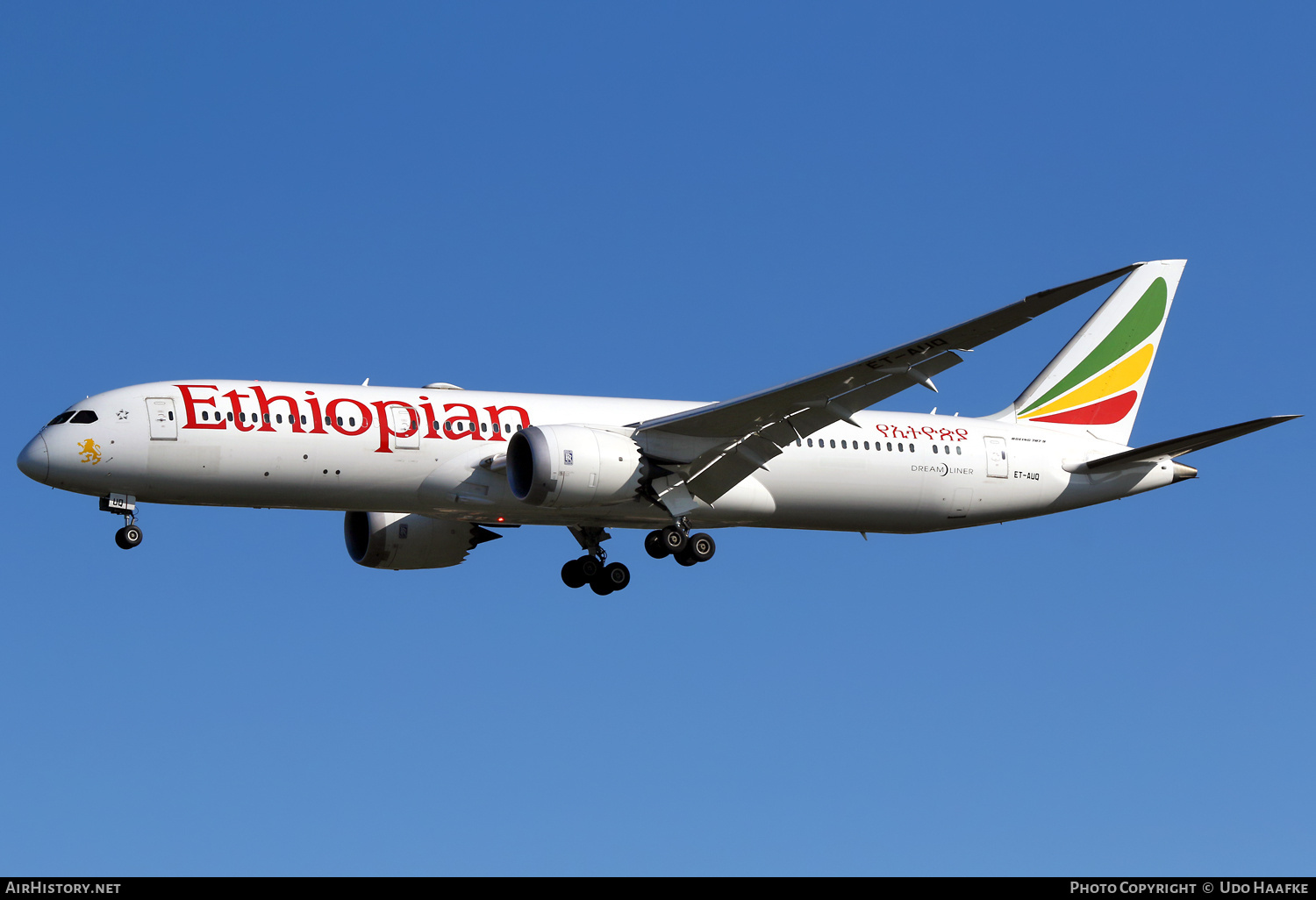 Aircraft Photo of ET-AUQ | Boeing 787-9 Dreamliner | Ethiopian Airlines | AirHistory.net #722264