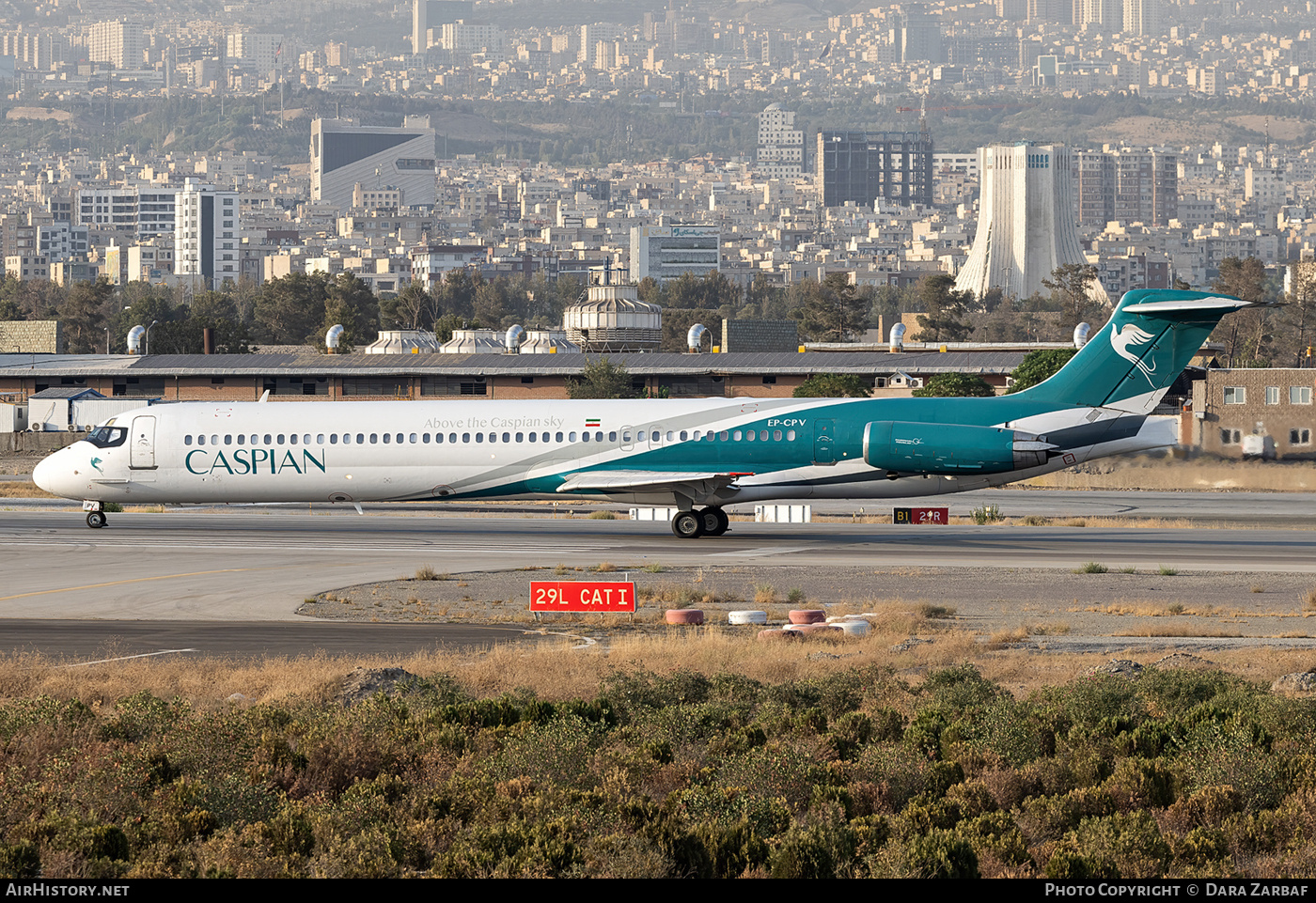 Aircraft Photo of EP-CPV | McDonnell Douglas MD-83 (DC-9-83) | Caspian Airlines | AirHistory.net #722272