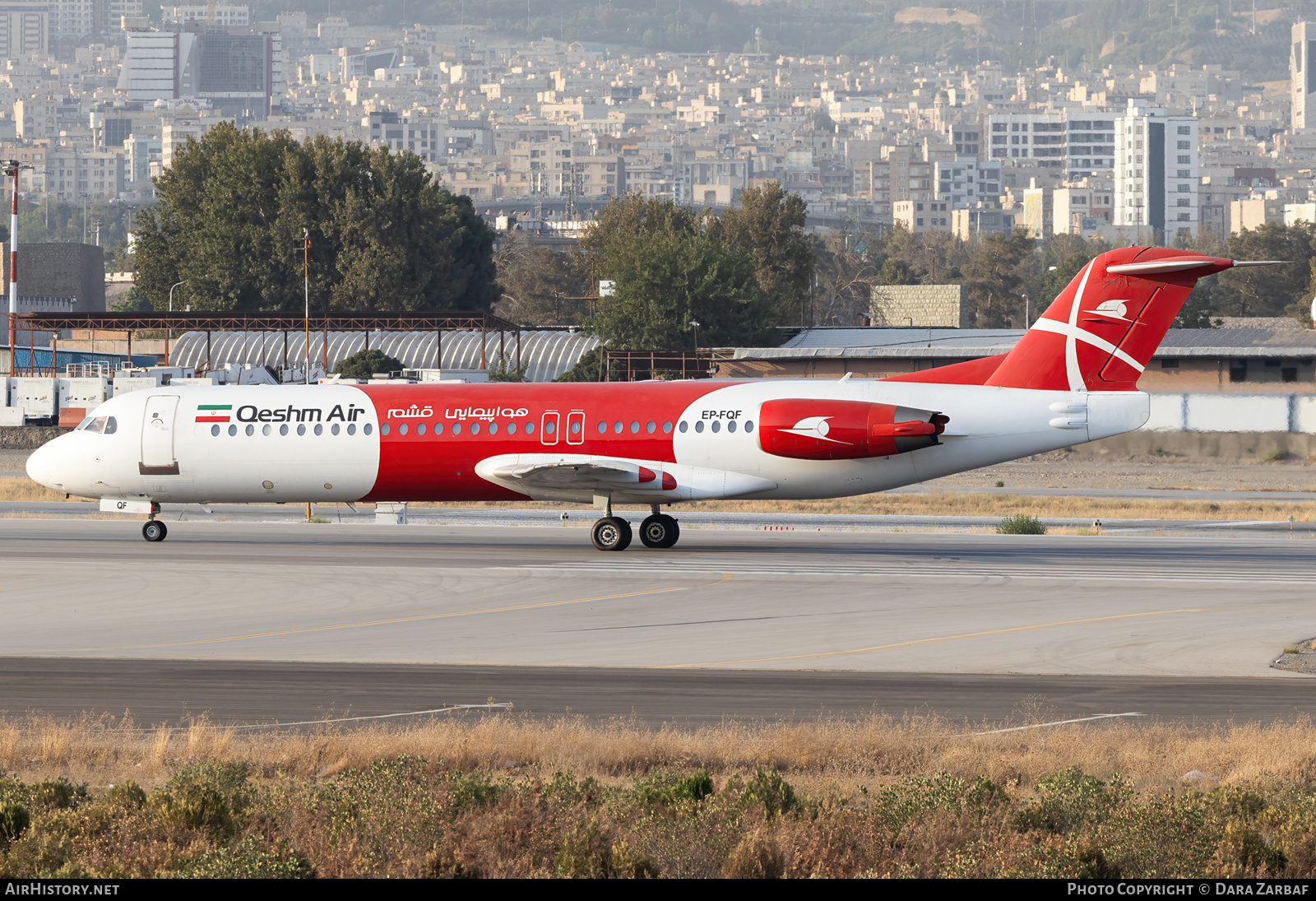 Aircraft Photo of EP-FQF | Fokker 100 (F28-0100) | Qeshm Air | AirHistory.net #722273