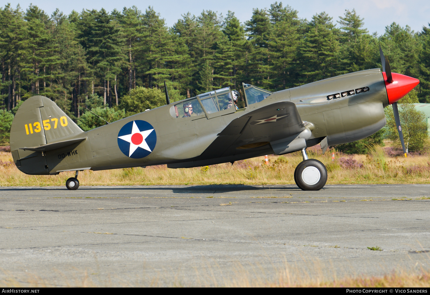 Aircraft Photo of OO-WHK / 113570 | Curtiss P-40E Warhawk | USA - Air Force | AirHistory.net #722358