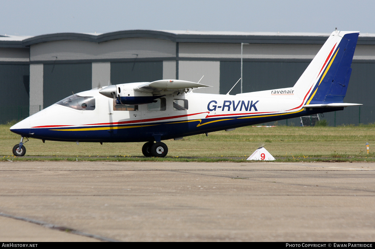 Aircraft Photo of G-RVNK | Partenavia P-68B Victor | Ravenair | AirHistory.net #722425