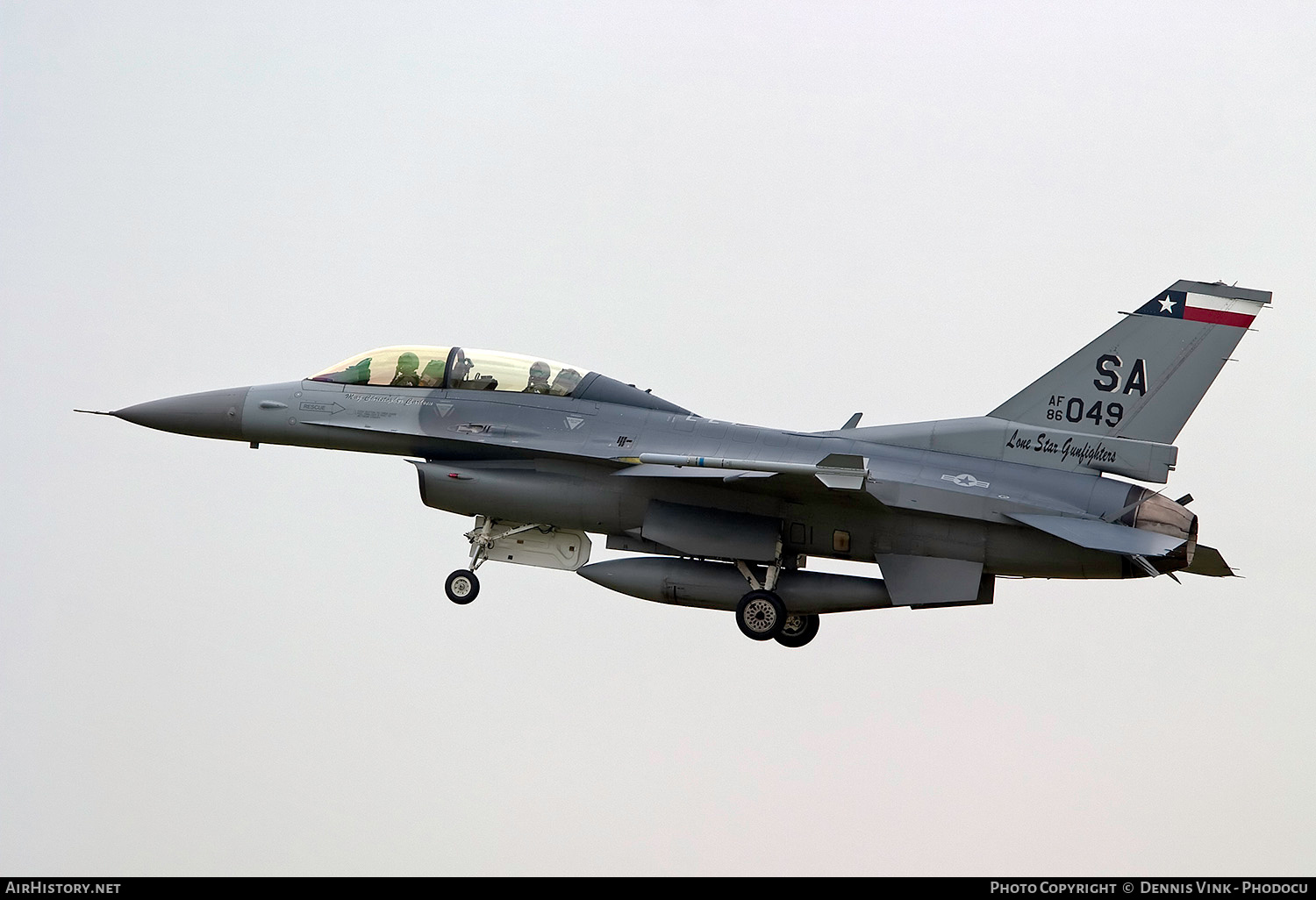 Aircraft Photo of 86-0049 / AF86-049 | General Dynamics F-16D Fighting Falcon | USA - Air Force | AirHistory.net #722484
