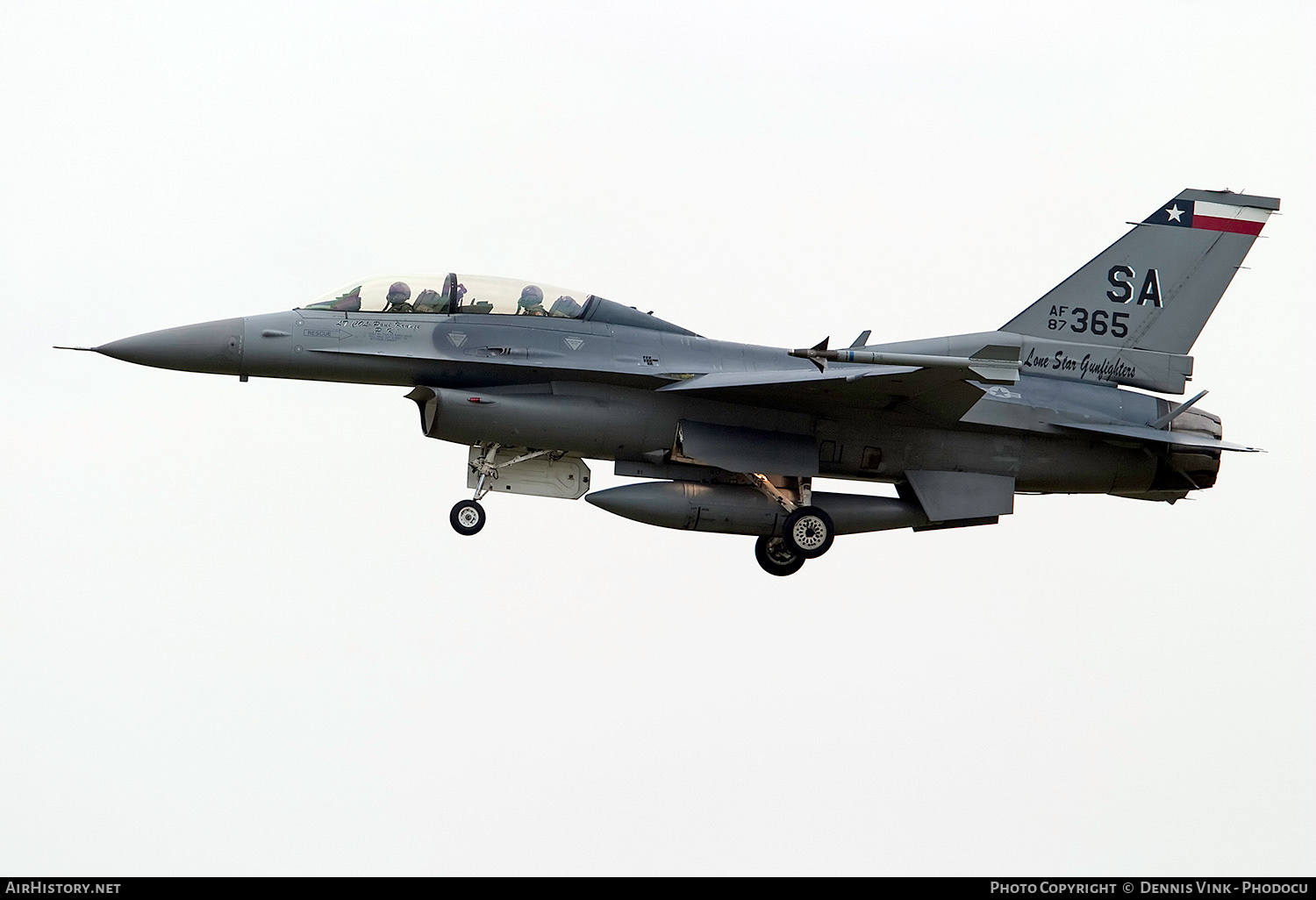 Aircraft Photo of 87-0365 / AF 87-365 | General Dynamics F-16D Fighting Falcon | USA - Air Force | AirHistory.net #722486