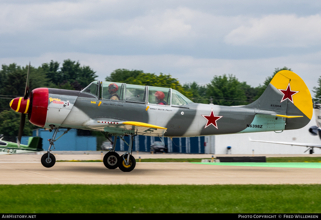 Aircraft Photo of N6398Z | Yakovlev Yak-52 | Russia - Air Force | AirHistory.net #722510