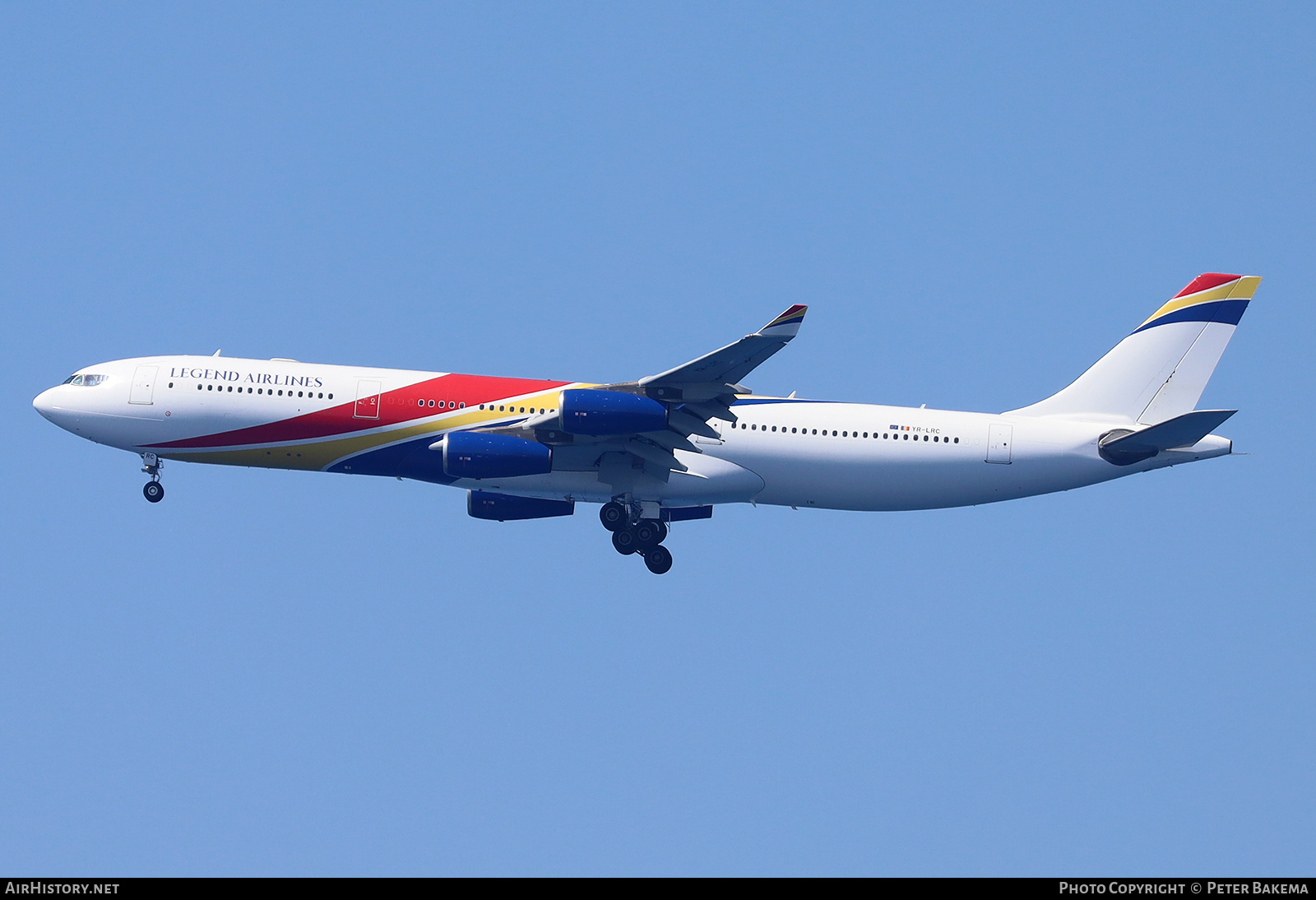 Aircraft Photo of YR-LRC | Airbus A340-313 | Legend Airlines | AirHistory.net #722557