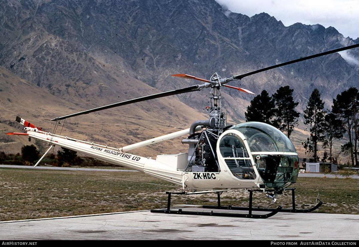 Aircraft Photo of ZK-HDC | Hiller UH-12E | Alpine Helicopters | AirHistory.net #722582