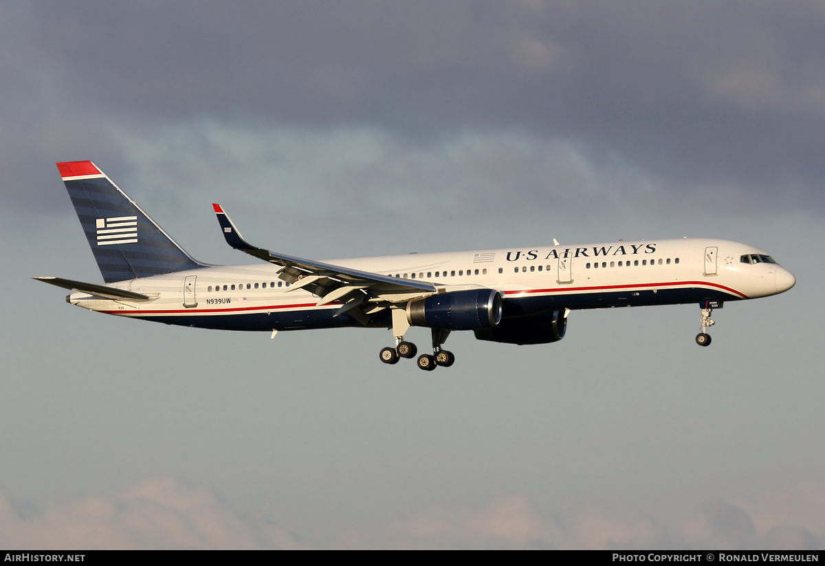 Aircraft Photo of N939UW | Boeing 757-2B7 | US Airways | AirHistory.net #722624