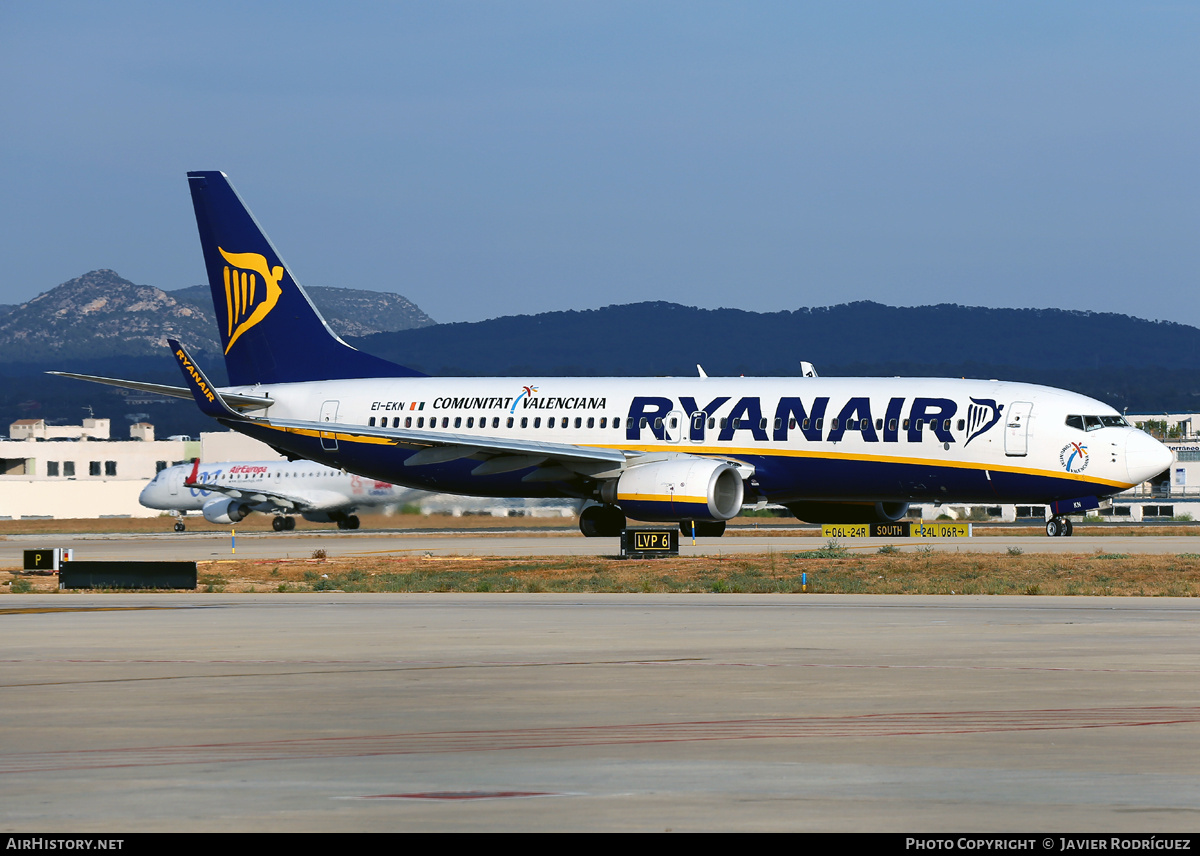 Aircraft Photo of EI-EKN | Boeing 737-8AS | Ryanair | AirHistory.net #722646