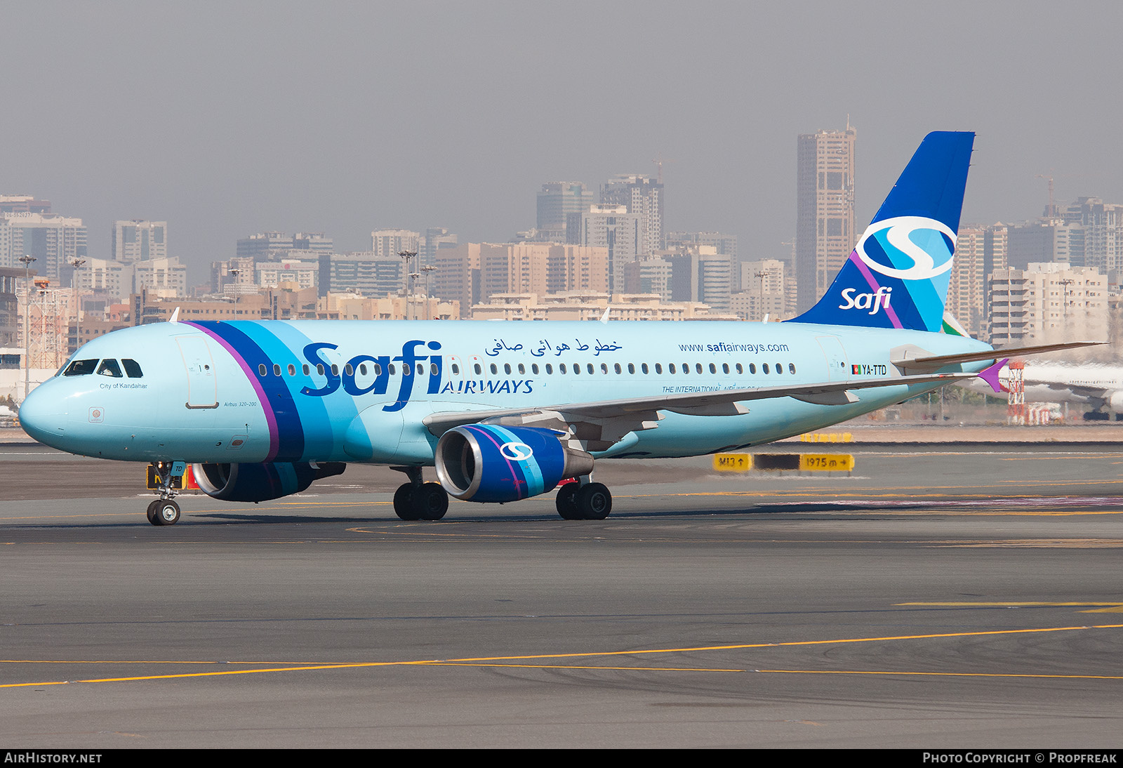 Aircraft Photo of YA-TTD | Airbus A320-214 | Safi Airways | AirHistory.net #722655