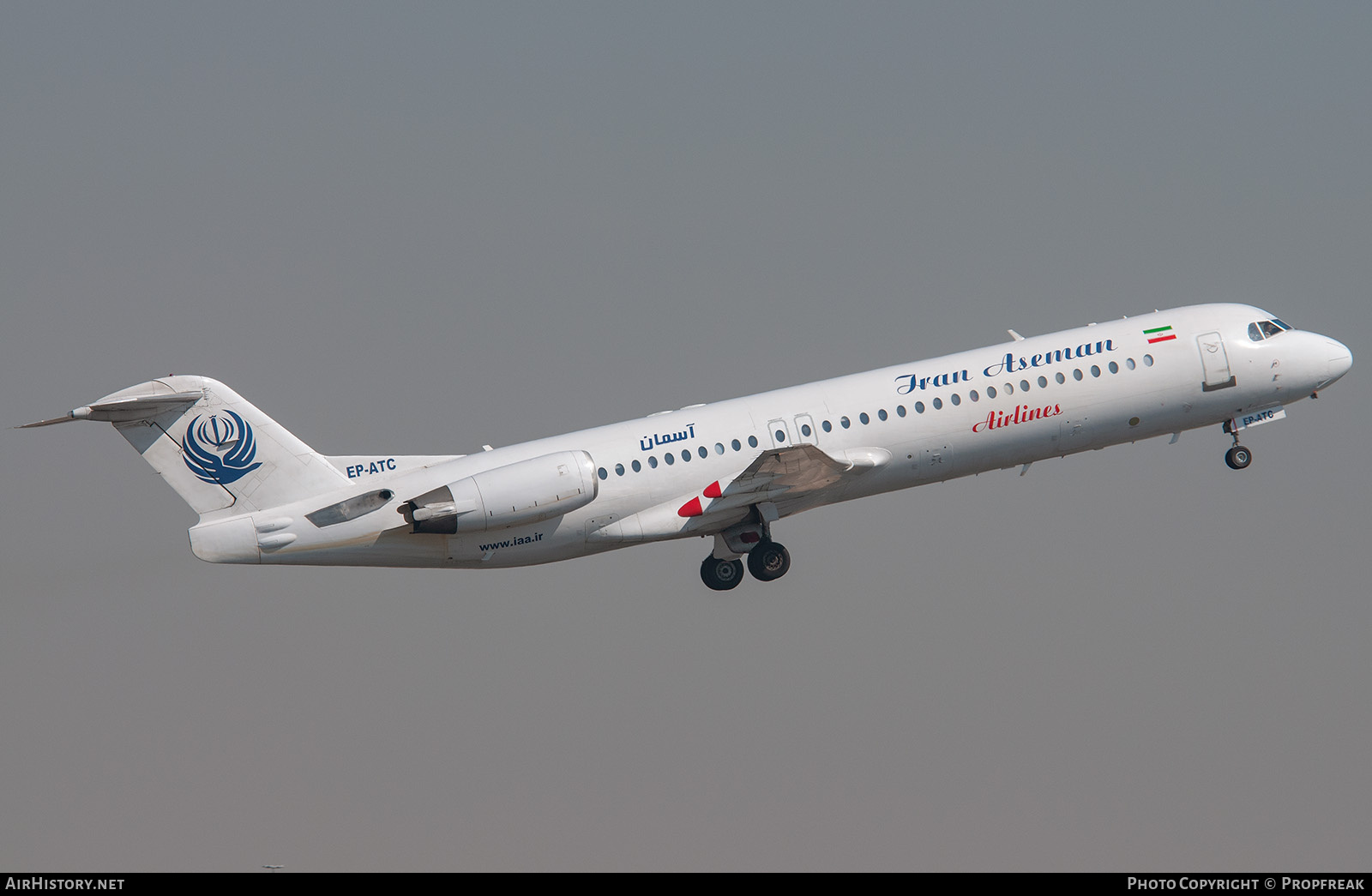 Aircraft Photo of EP-ATC | Fokker 100 (F28-0100) | Iran Aseman Airlines | AirHistory.net #722696