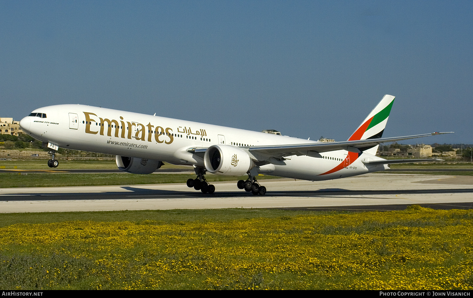 Aircraft Photo of A6-EPD | Boeing 777-31H/ER | Emirates | AirHistory.net #722735