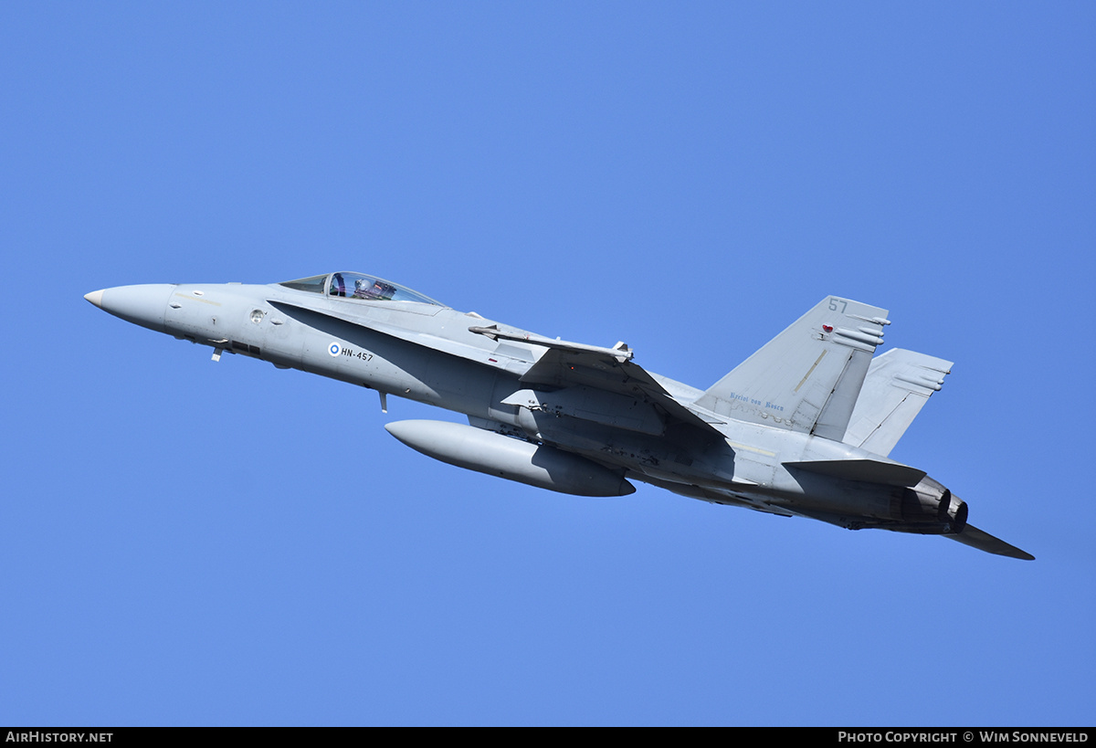 Aircraft Photo of HN-457 | McDonnell Douglas F/A-18C Hornet | Finland - Air Force | AirHistory.net #722738