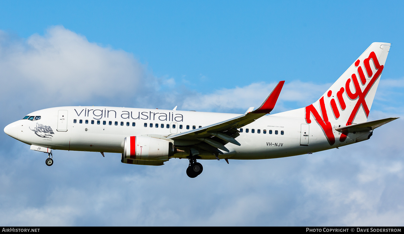 Aircraft Photo of VH-NJV | Boeing 737-7K2 | Virgin Australia Airlines | AirHistory.net #722752