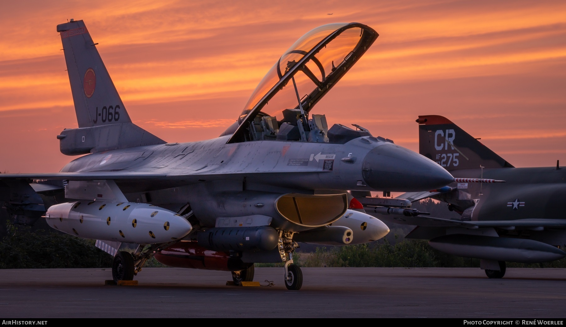 Aircraft Photo of J-066 | General Dynamics F-16BM Fighting Falcon | Netherlands - Air Force | AirHistory.net #722756
