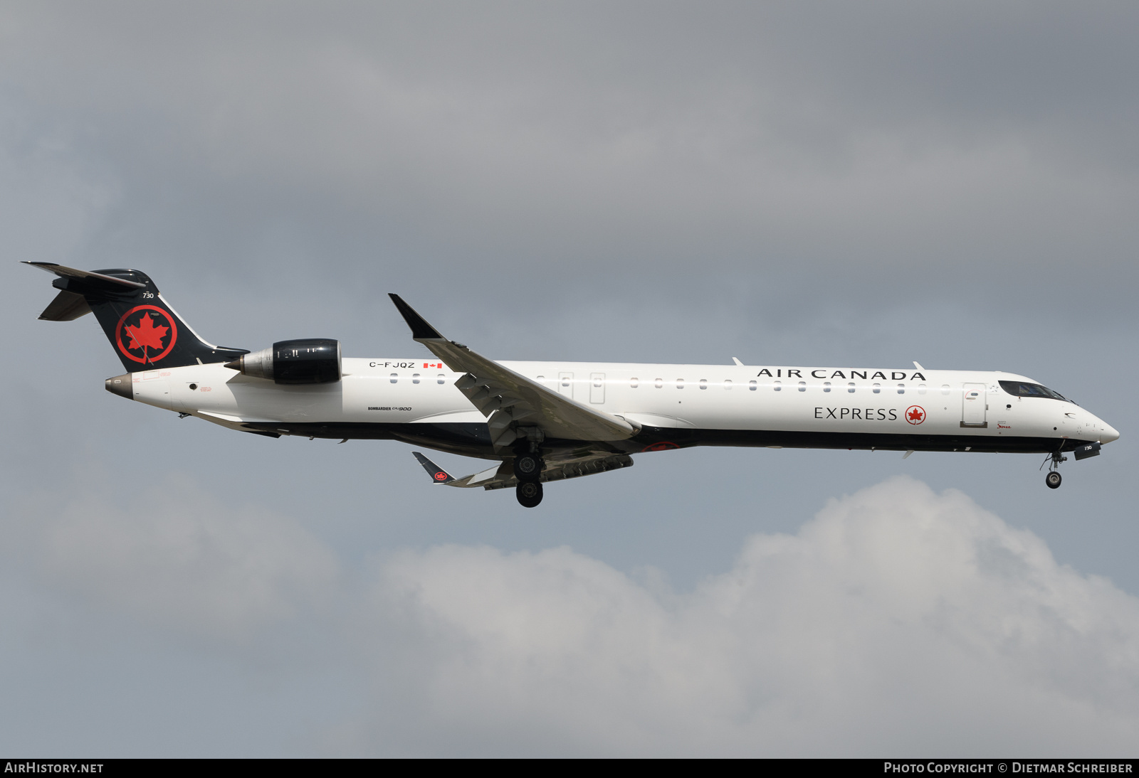 Aircraft Photo of C-FJQZ | Bombardier CRJ-900 (CL-600-2D24) | Air Canada Express | AirHistory.net #722783