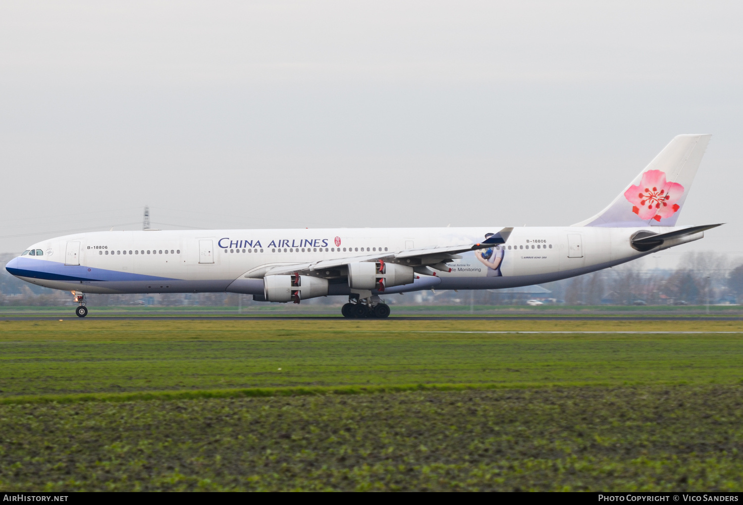 Aircraft Photo of B-18806 | Airbus A340-313X | China Airlines | AirHistory.net #722811