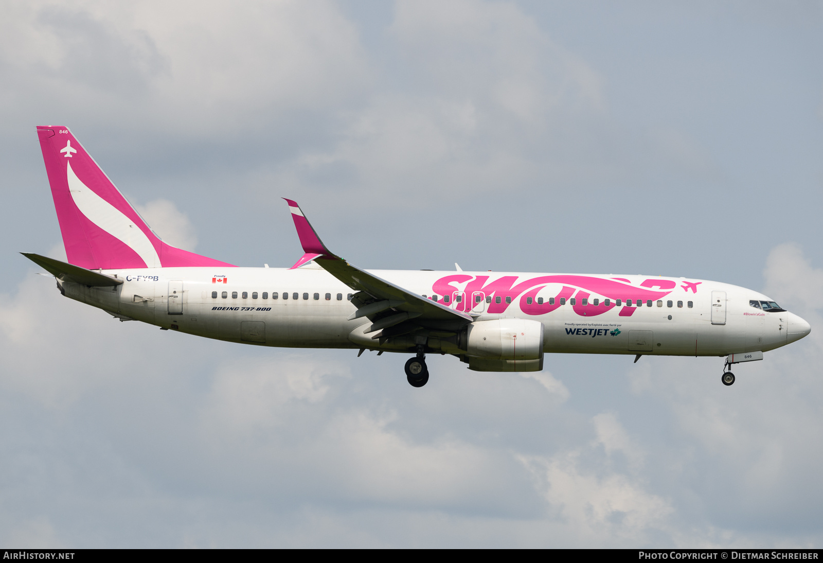 Aircraft Photo of C-FYPB | Boeing 737-8CT | Swoop | AirHistory.net #722827