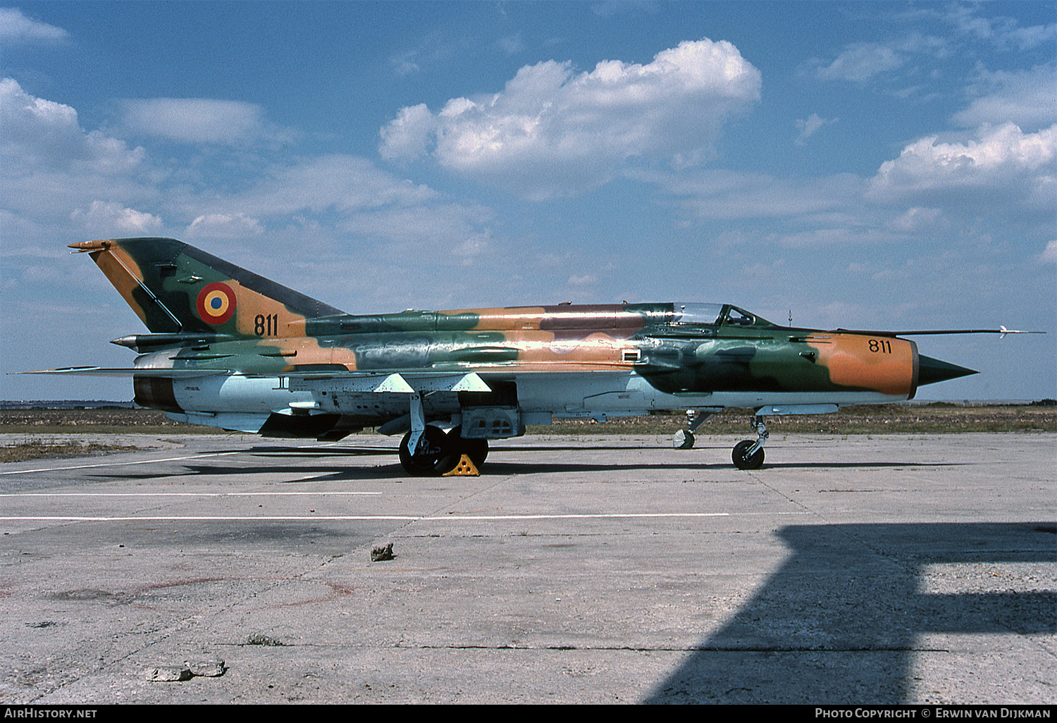 Aircraft Photo of 811 | Mikoyan-Gurevich MiG-21M Lancer A | Romania - Air Force | AirHistory.net #722935