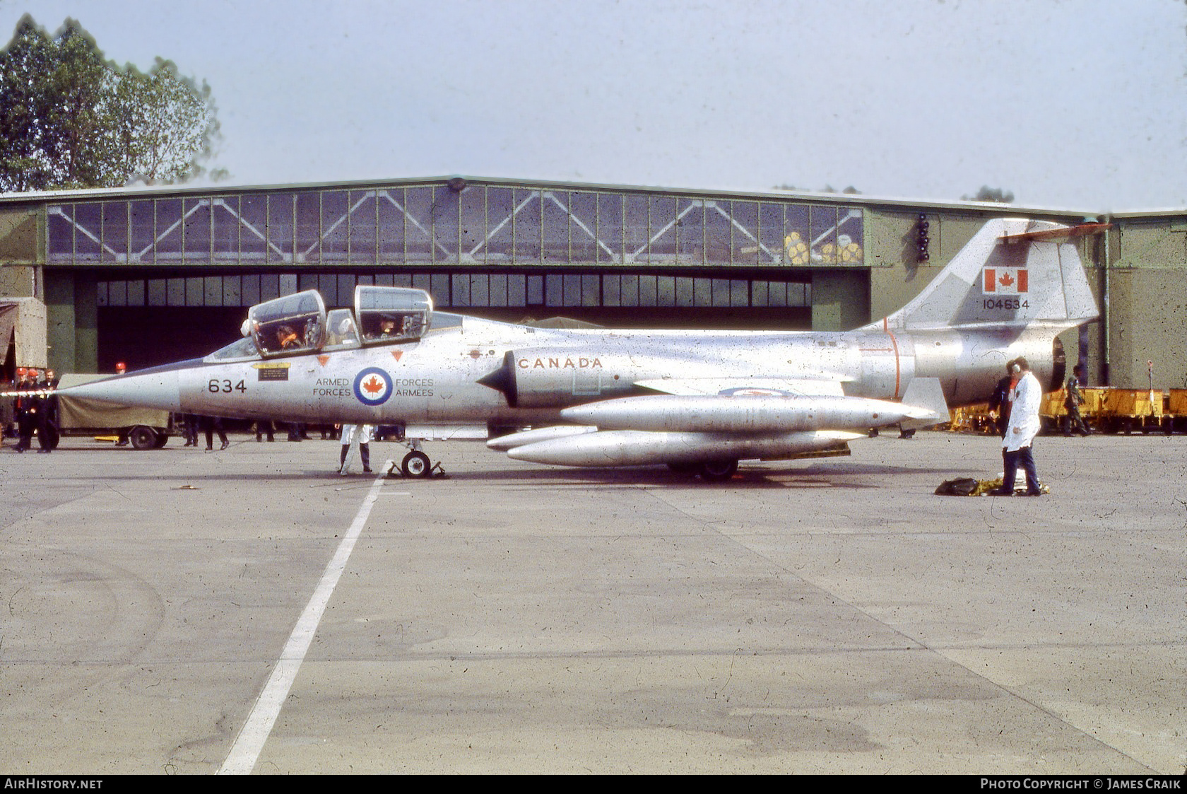 Aircraft Photo of 104634 | Lockheed CF-104D Starfighter Mk.1 | Canada - Air Force | AirHistory.net #722941