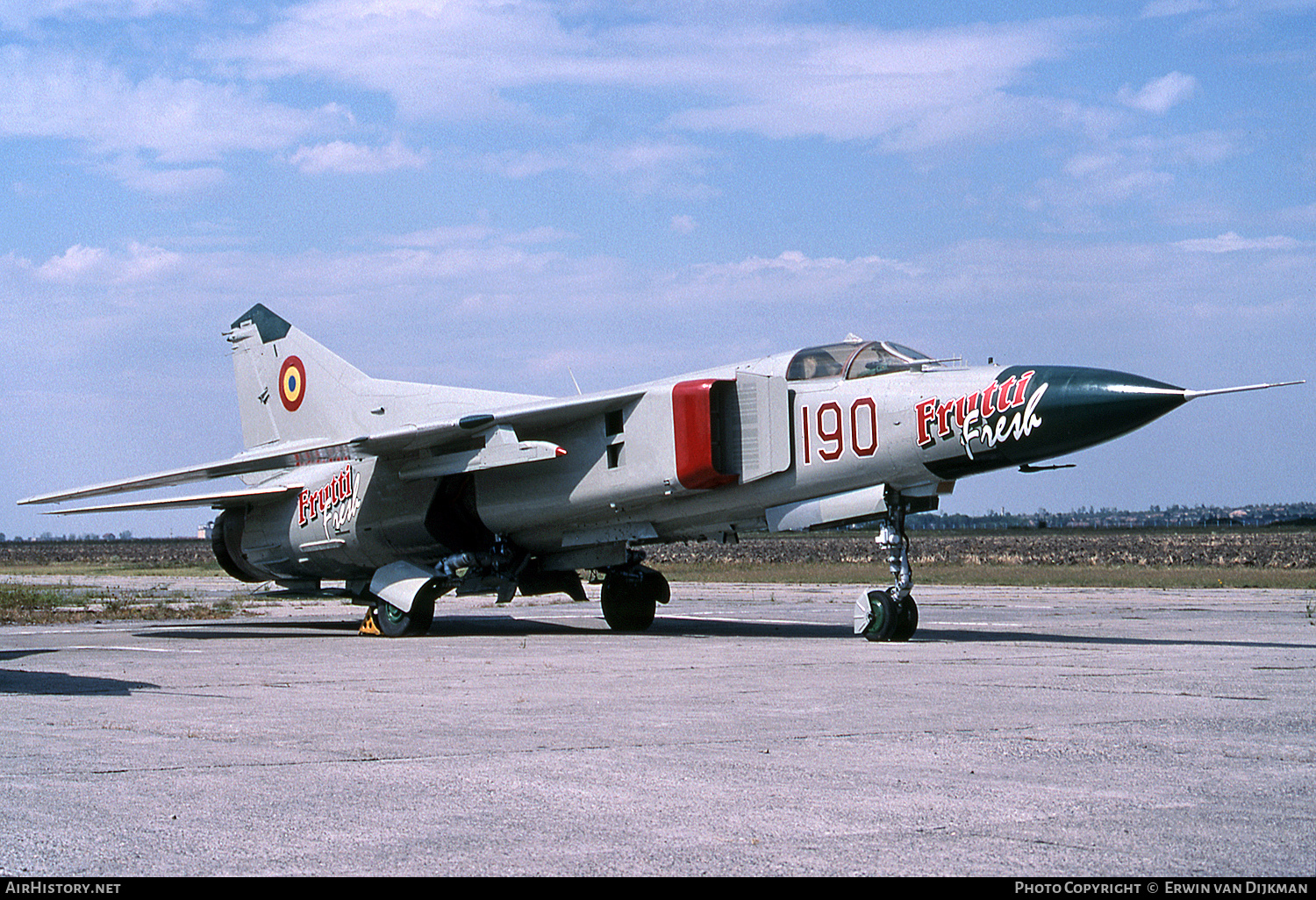 Aircraft Photo of 190 | Mikoyan-Gurevich MiG-23MF | Romania - Air Force | AirHistory.net #722951