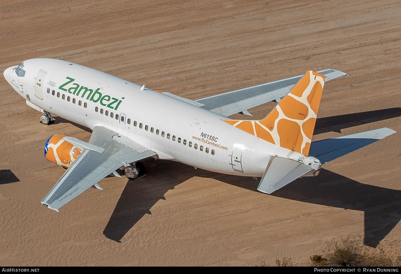 Aircraft Photo of N615SC | Boeing 737-5Y0 | Zambezi Airlines | AirHistory.net #722977