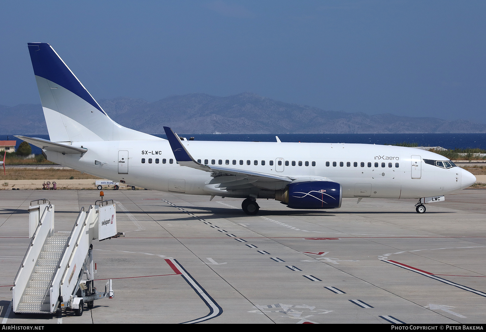 Aircraft Photo of SX-LWC | Boeing 737-7K2 | inX Aero | AirHistory.net #722993