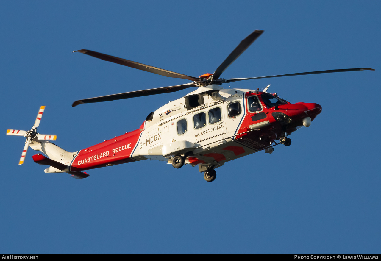 Aircraft Photo of G-MCGX | Leonardo AW-189 | HM Coastguard | AirHistory.net #723147