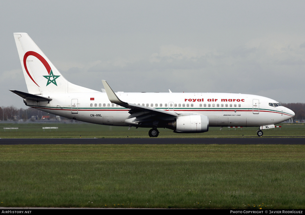 Aircraft Photo of CN-RNL | Boeing 737-7B6 | Royal Air Maroc - RAM | AirHistory.net #723154